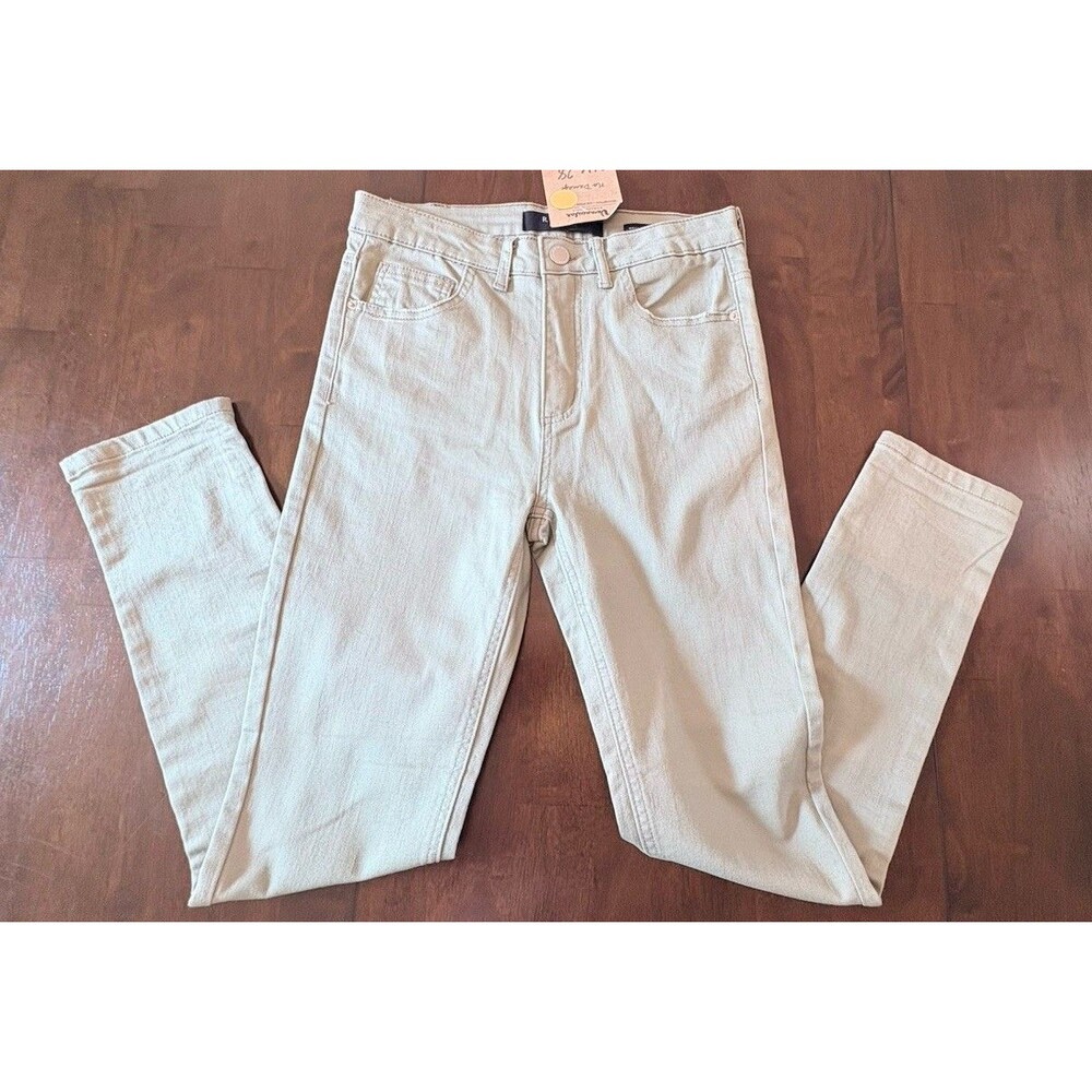 Risen Los Angeles Pants Women Size 7 Sage Green High Rise Skinny Jeans NWT